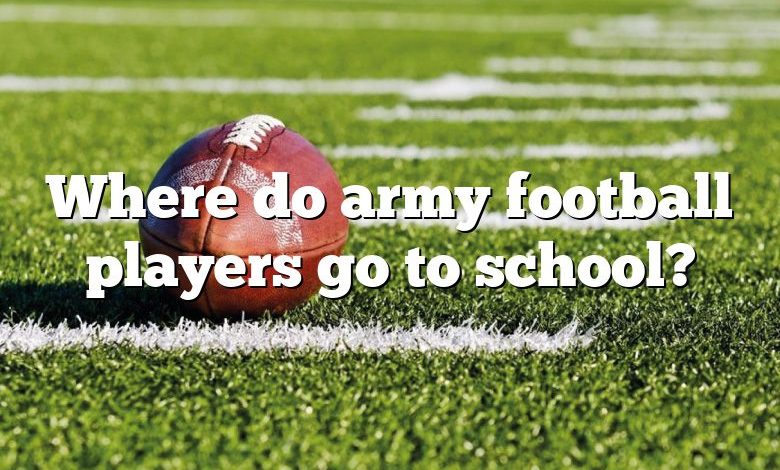 Where do army football players go to school?