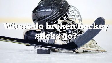 Where do broken hockey sticks go?