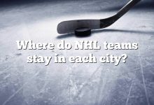 Where do NHL teams stay in each city?