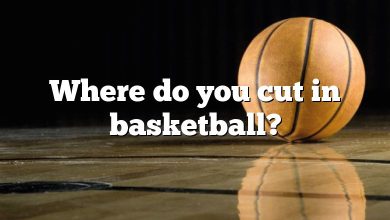 Where do you cut in basketball?