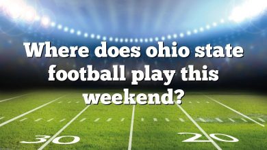Where does ohio state football play this weekend?