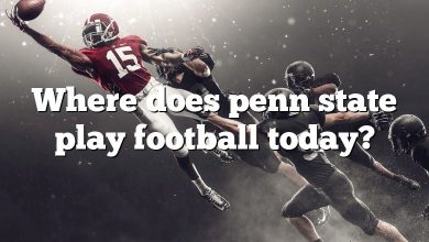 Where does penn state play football today?