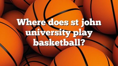 Where does st john university play basketball?