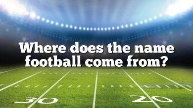 Where does the name football come from?