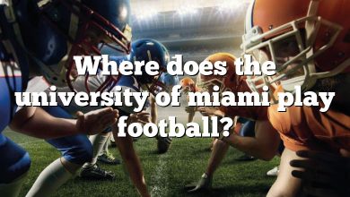 Where does the university of miami play football?