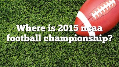 Where is 2015 ncaa football championship?