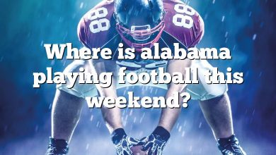 Where is alabama playing football this weekend?