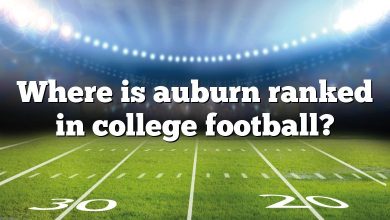 Where is auburn ranked in college football?