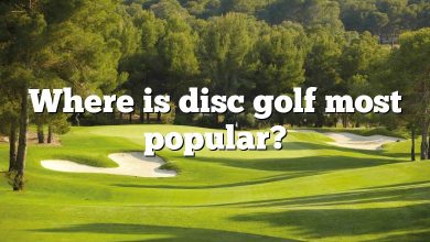 Where is disc golf most popular?