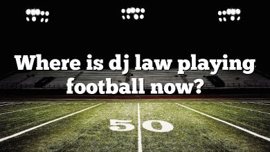 Where is dj law playing football now?