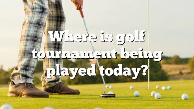 Where is golf tournament being played today?