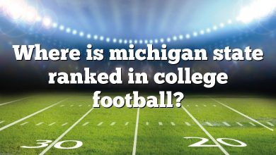 Where is michigan state ranked in college football?