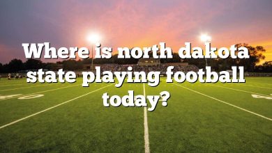 Where is north dakota state playing football today?