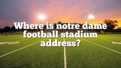 Where is notre dame football stadium address?