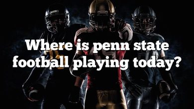 Where is penn state football playing today?