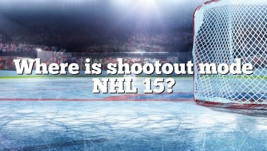 Where is shootout mode NHL 15?