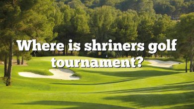 Where is shriners golf tournament?