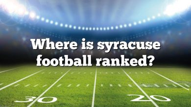 Where is syracuse football ranked?