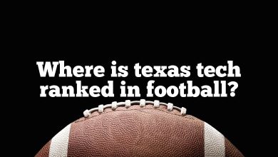 Where is texas tech ranked in football?