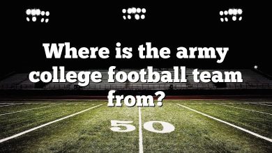 Where is the army college football team from?