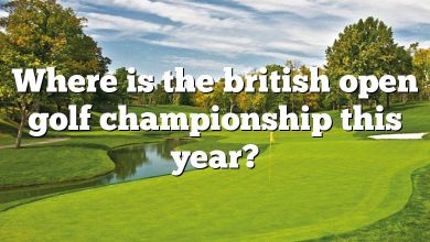 Where is the british open golf championship this year?