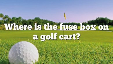 Where is the fuse box on a golf cart?