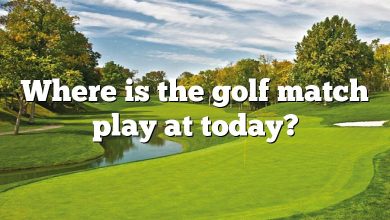 Where is the golf match play at today?