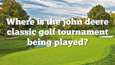 Where is the john deere classic golf tournament being played?