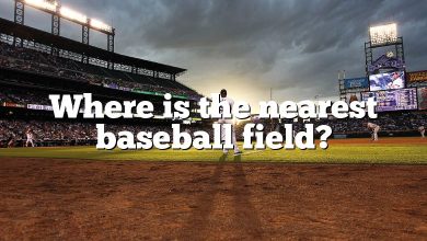 Where is the nearest baseball field?