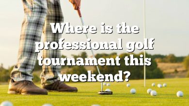 Where is the professional golf tournament this weekend?