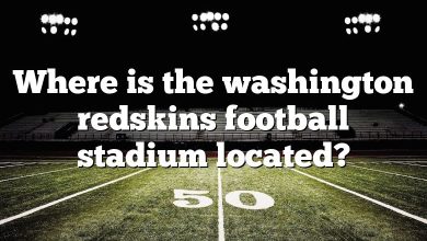 Where is the washington redskins football stadium located?