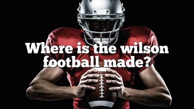 Where is the wilson football made?