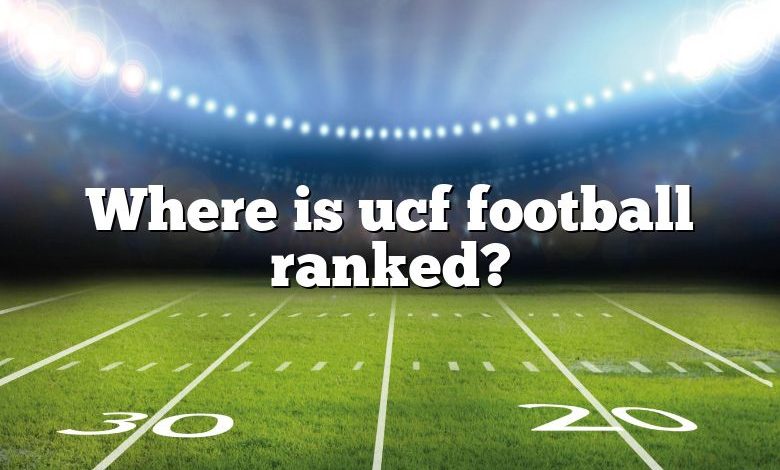 Where is ucf football ranked?