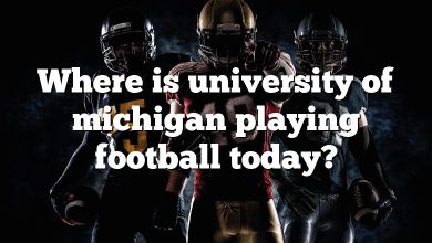 Where is university of michigan playing football today?