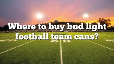 Where to buy bud light football team cans?