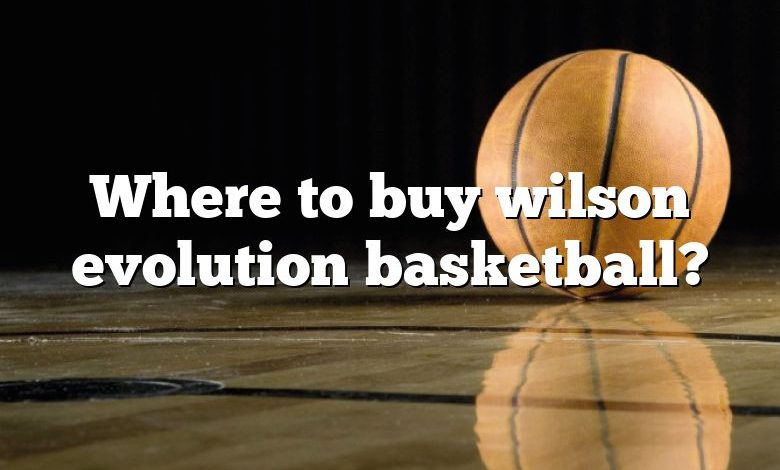 Where to buy wilson evolution basketball?