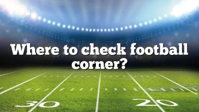 Where to check football corner?