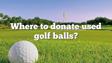 Where to donate used golf balls?