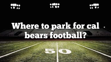 Where to park for cal bears football?