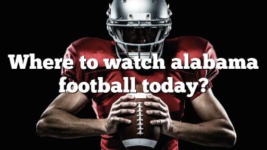 Where to watch alabama football today?