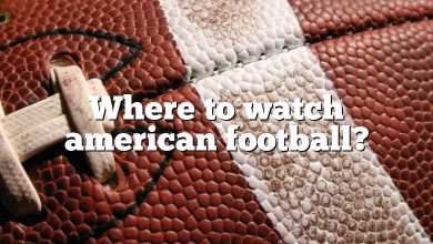 Where to watch american football?