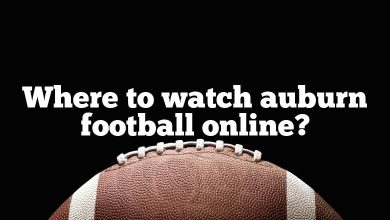 Where to watch auburn football online?