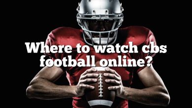 Where to watch cbs football online?