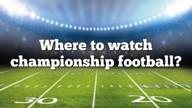 Where to watch championship football?