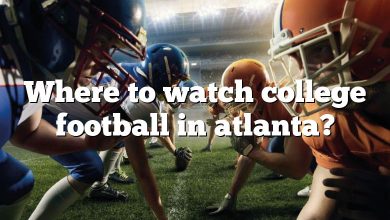 Where to watch college football in atlanta?