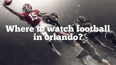 Where to watch football in orlando?