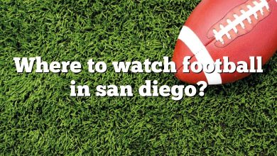 Where to watch football in san diego?