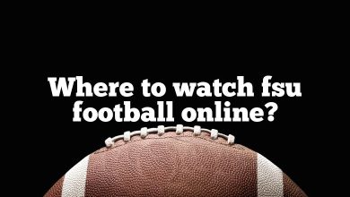 Where to watch fsu football online?