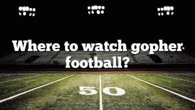 Where to watch gopher football?