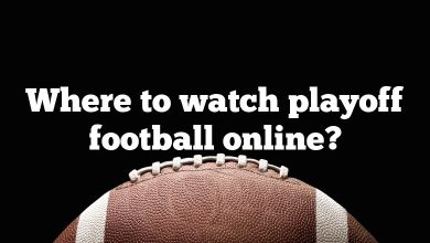 Where to watch playoff football online?